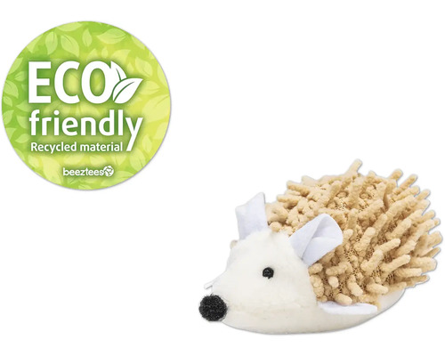 Beeztees Jouet pour chats Eco hérisson Mozi "Jouet hérisson en matériau recyclé avec le symbole ""Écologique"""