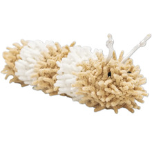 Plumeau bicolore avec boucle de suspension