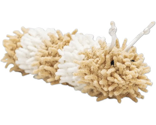 Plumeau bicolore avec boucle de suspension