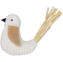 Figurine décorative d''oiseau avec queue de paille