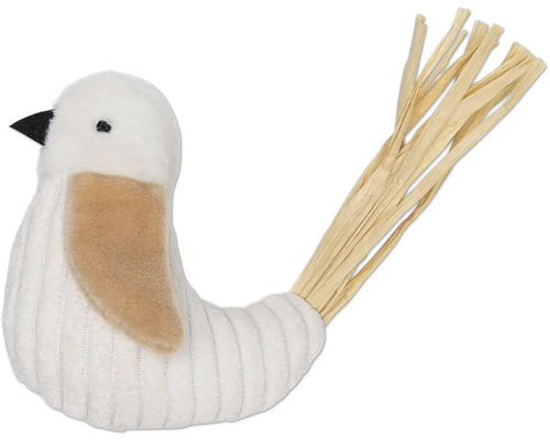 Figurine décorative d''oiseau avec queue de paille