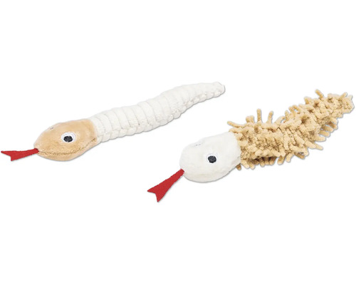 Deux serpents jouets pour animaux de compagnie