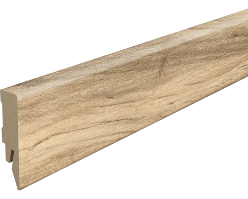 Plinthe plaxée noyer L663 2400 x 58 x 14 mm