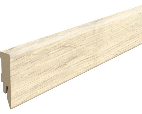 Plinthe plaxée chêne gris argent L664 2400 x 58 x 14 mm