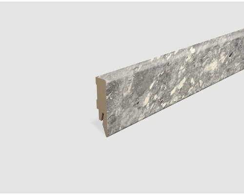 Plinthe plaxée télégris L666 2400 x 58 x 14 mm