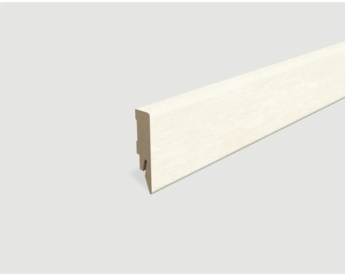 Plinthe plaxée marbre blanc L674 2400 x 58 x 14 mm