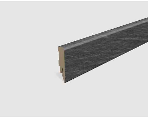 Plinthe plaxée ardoise L675 2400 x 58 x 14 mm