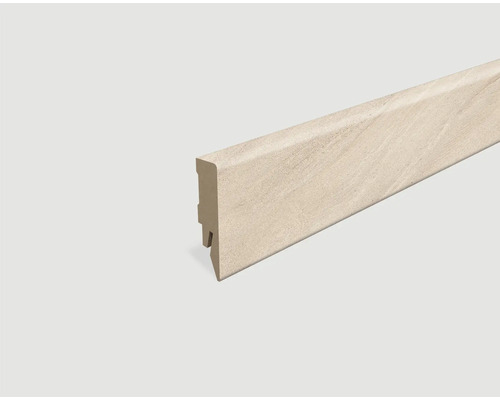 Plinthe plaxée beige sable L687 2400 x 58 x 14 mm