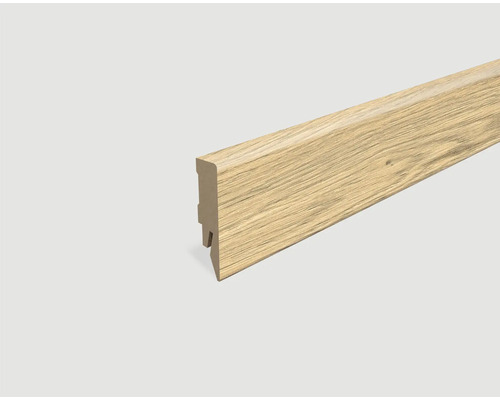 Plinthe plaxée chêne beige sable L705 2400 x 58 x 14 mm