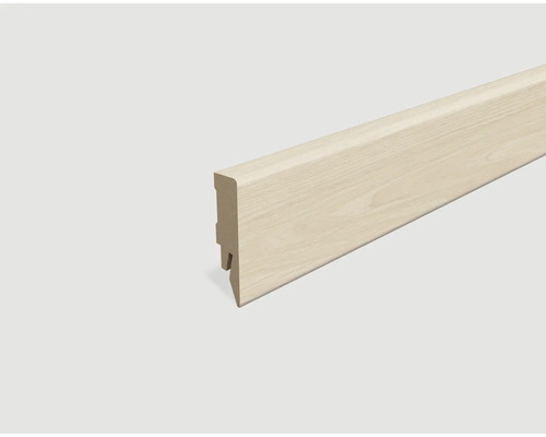 Plinthe plaxée chêne blanc L715 2400 x 58 x 14 mm