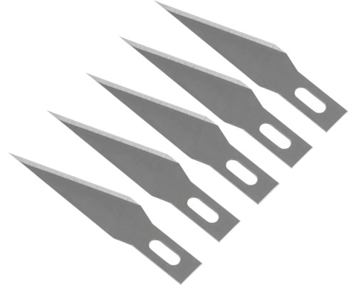 Fünf Bastelmesser mit Klingen