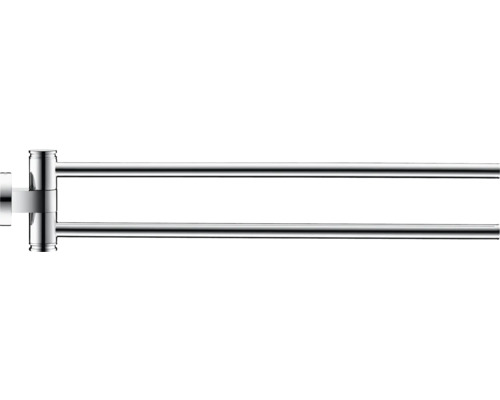 Porte-serviettes pivotant en métal pour salle de bains