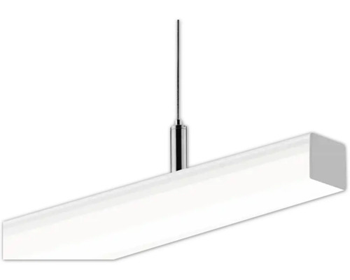 Hängelampe mit rechteckigem Lampenschirm