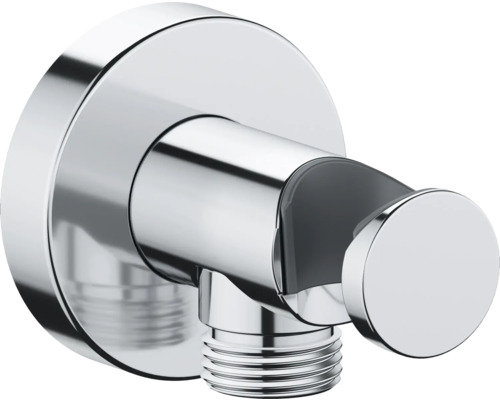 Coude de raccordement mural DURAVIT avec support de douchette chrome 1/2" UV0630009010