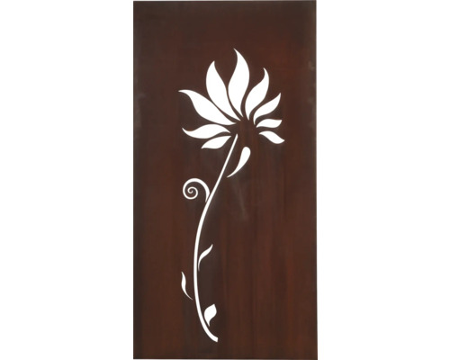 Panneau brise-vue avec motif floral