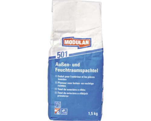 MODULAN 501 Aussen- und Feuchtraumspachtel weiss 1,5 kg