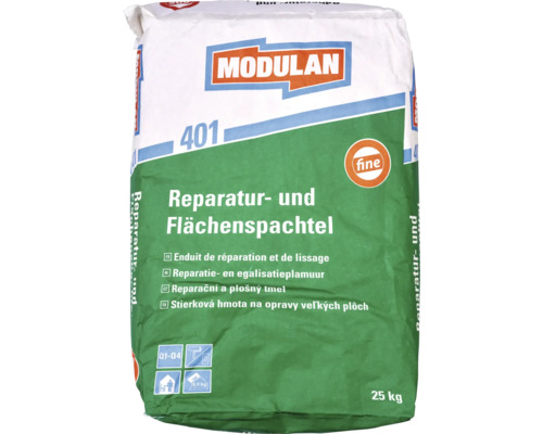 Enduit de réparation et de lissage MODULAN 400 fin intérieur 25 kg