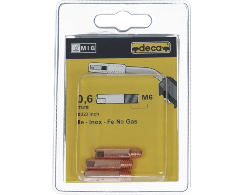 Deca Buses de soudage MIG M6 0,6 millimètre Emballage