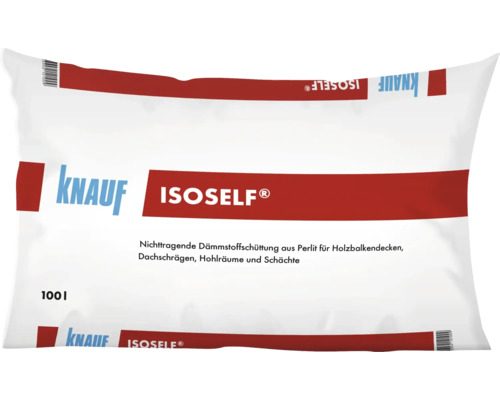 Knauf Dämmstoffkörnung Perlite Isoself für nicht tragende Dämmschichten Sack = 100 l