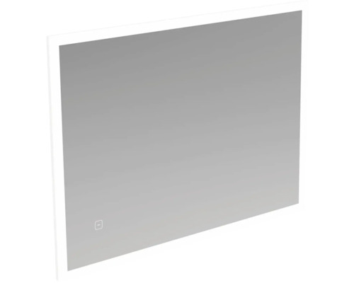 Miroir de salle de bain rectangulaire avec éclairage LED