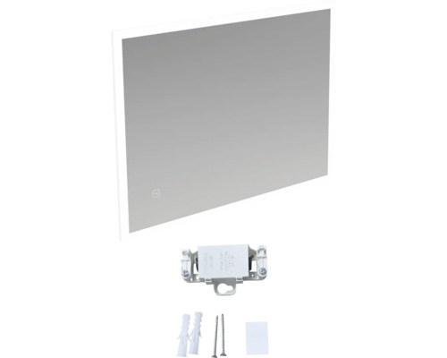 Miroir LED avec matériel de fixation