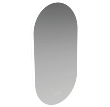 Miroir de salle de bain ovale avec fonction tactile