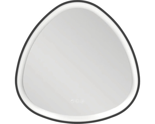 Miroir triangulaire avec éclairage