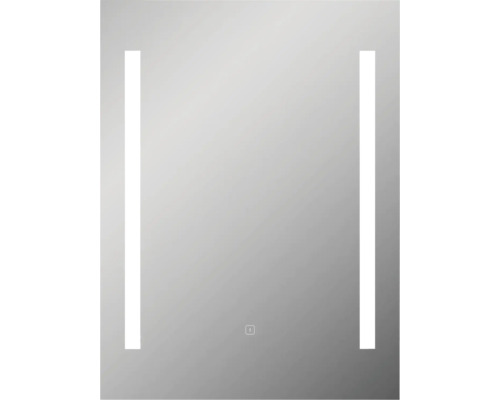 form&style LED-Spiegel FOUCHE 60 x 80 cm Rechteckiger Spiegel mit integrierter Beleuchtung