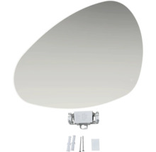 Miroir ovoïde avec matériel de fixation