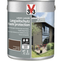 Lasur pour bois brun macadamia dans un seau pour une protection longue durée