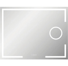 Miroir rectangulaire avec cadre LED et capteur tactile