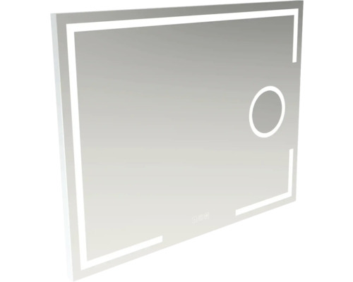 Miroir rectangulaire avec éclairage LED