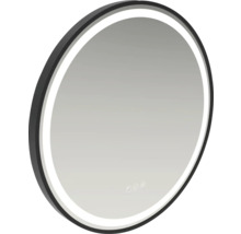 Miroir rond avec éclairage LED et capteur tactile