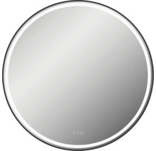 Miroir rond avec cadre et éclairage