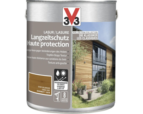 Holzlasur V33 Die Klassiker eiche gold 2.5 l