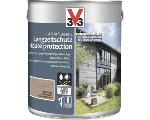 Holzlasur V33 Die Zeitgenössischen silber 2.5 l