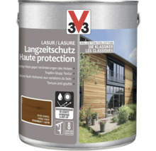 Holzlasurdose mit Langzeitschutz und Farbbeispiel Eiche dunkel