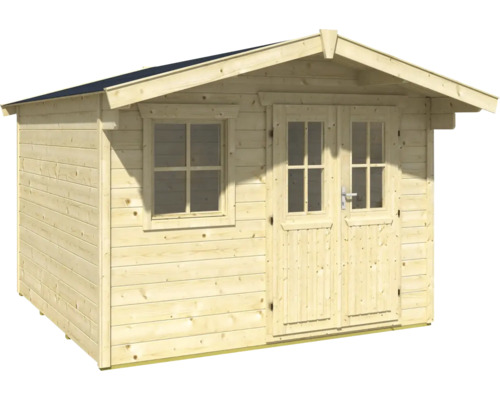 Gartenhaus aus Holz mit Fenster und Doppeltür