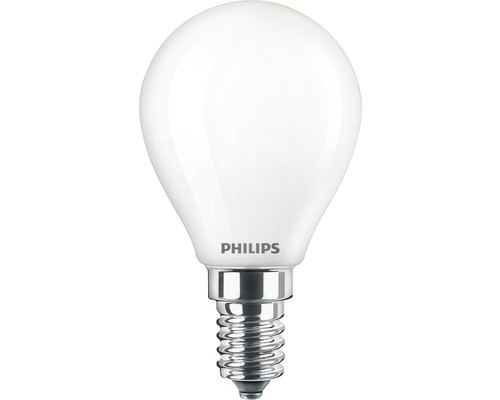 Ampoule sphérique LED P45 mate E14/6,5W(60W) 806 lm 2700 K blanc chaud