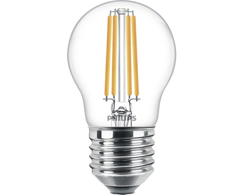 LED Tropfenlampe P45 klar E27/6,5W(60W) 806 lm 2700 K warmweiss