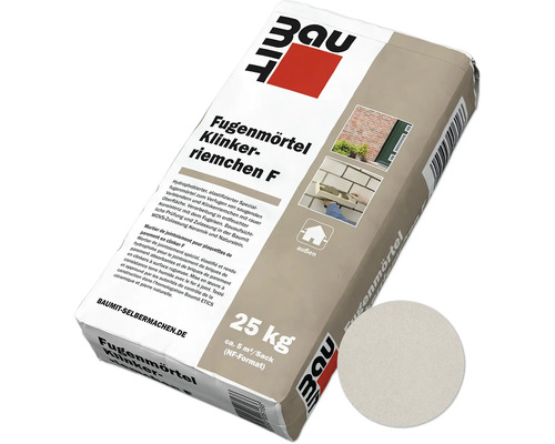 Mortier de jointoiement Baumit pour plaquettes de parement en clinker F blanc beige 25 kg Mortier de jointoiement Baumit pour plaquettes de parement en clinker F blanc beige 25 kg