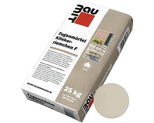 Mortier de jointoiement Baumit pour plaquettes de parement en clinker F blanc sable 25 kg Mortier de jointoiement Baumit pour plaquettes de parement en clinker F blanc sable 25 kg