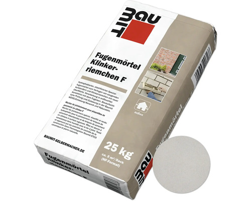 Mortier de jointoiement Baumit pour plaquettes de parement en clinker F gris argent 25 kg Mortier de jointoiement Baumit pour plaquettes de parement en clinker F gris argent 25 kg