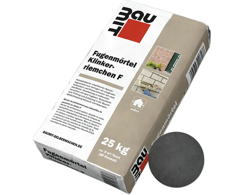 Mortier de jointoiement Baumit pour plaquettes de parement en clinker F noir 25 kg Mortier de jointoiement Baumit pour plaquettes de parement en clinker F noir 25 kg