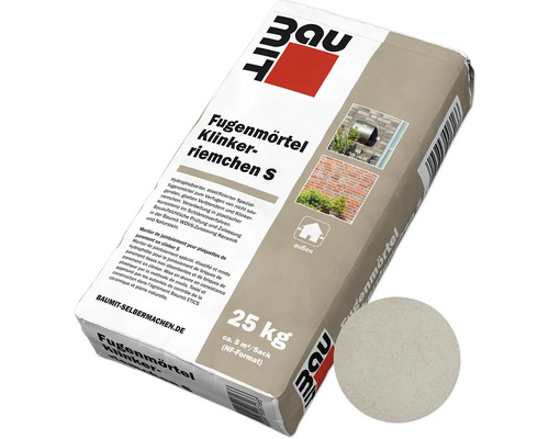 Mortier de jointoiement Baumit pour plaquettes de parement en clinker S blanc gris 25 kg Mortier de jointoiement Baumit pour plaquettes de parement en clinker S blanc gris 25 kg