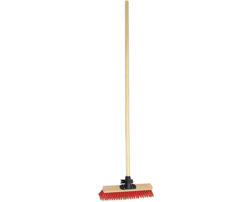 Balai avec manche en bois et poils