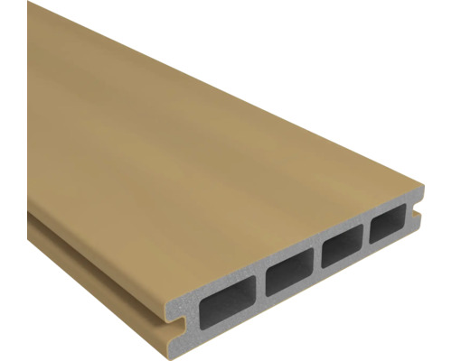 Lame de terrasse Konsta en bois composite Nativo Eco chêne marron clair 22,5 x 140 x 3000 mm