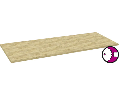 PICCANTE Küchenarbeitsplatte K003 Gold Craft Oak 4100 x 635 x 38 mm (Zuschnitt online reservierbar) Holzplatte