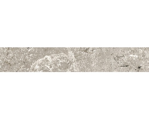 Sockelfliese Anden Natural poliert grau 10x60 cm