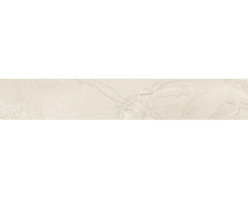 Plinthe Sicilia Avorio beige poli 10x60 cm